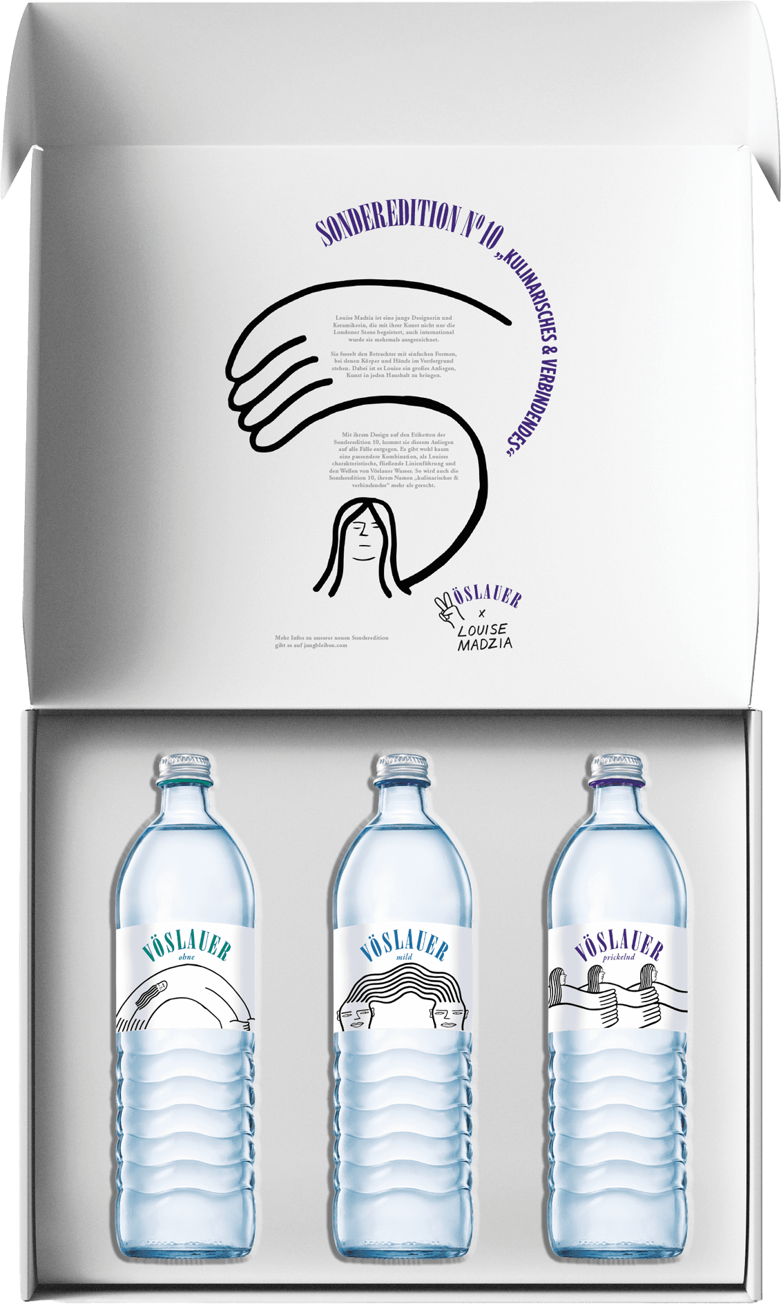 Vöslauer bottle illustration detail